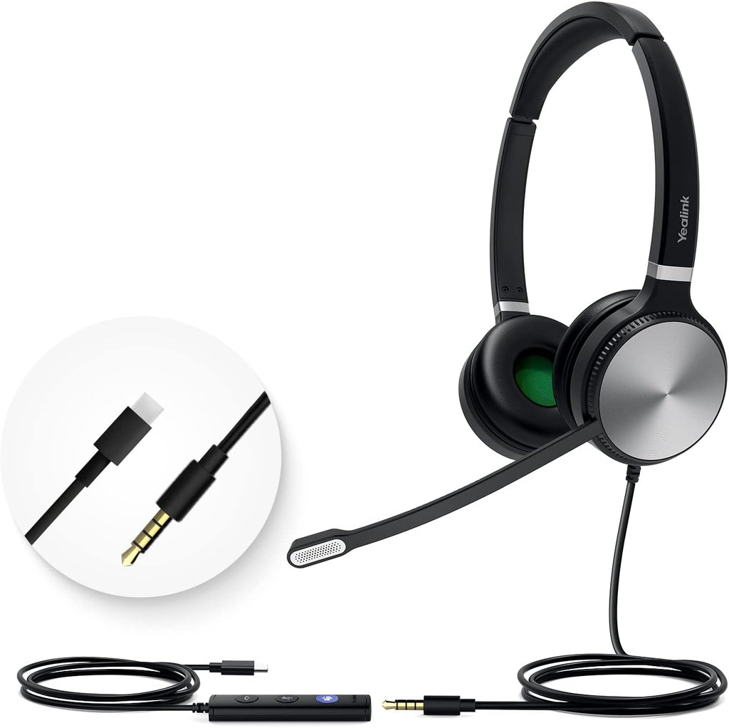 Headset with Microphone Noise Cancelling Stereo 3.5mm Jack G469