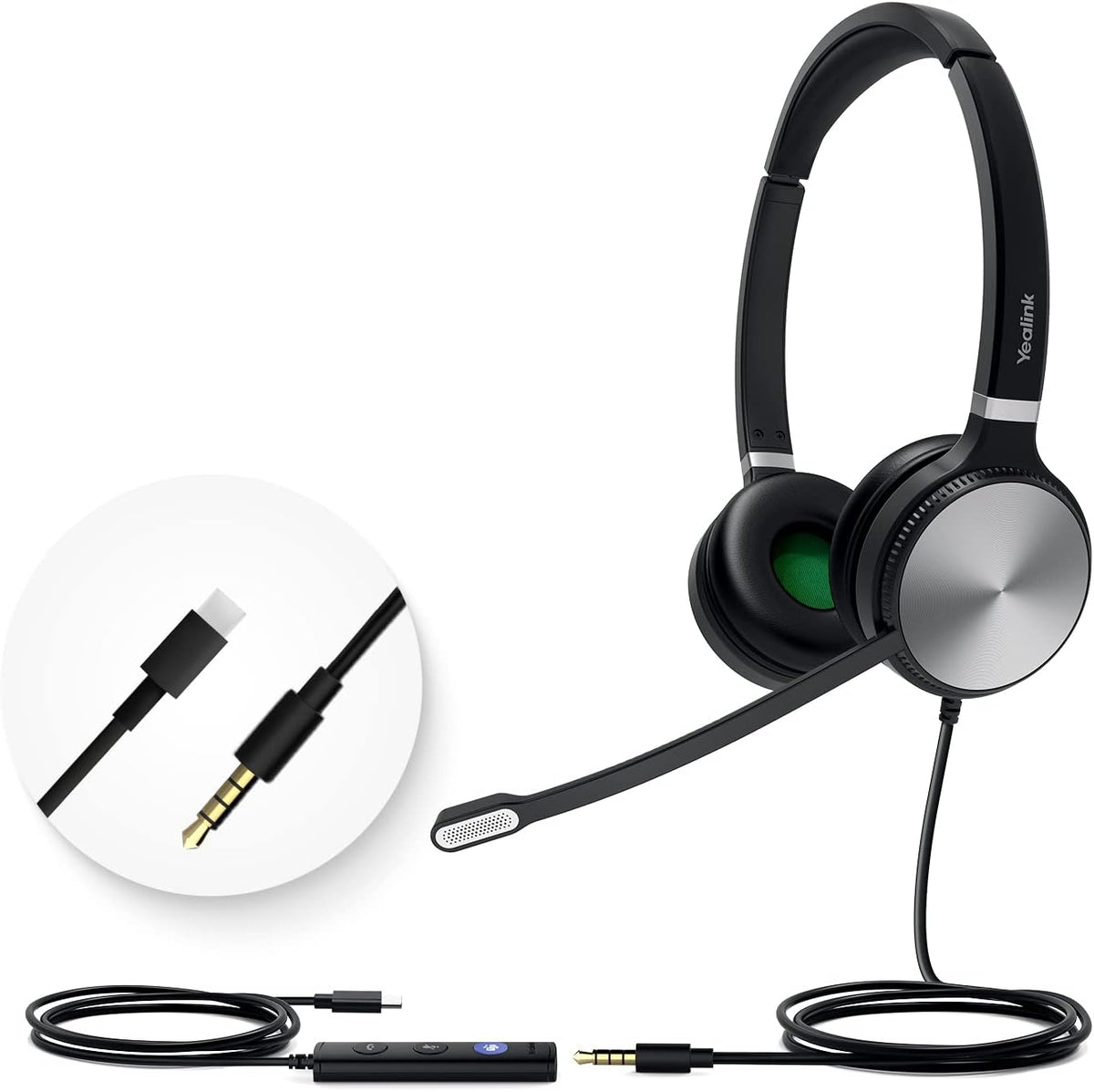Headset with Microphone Noise Cancelling Stereo 3.5mm Jack G469