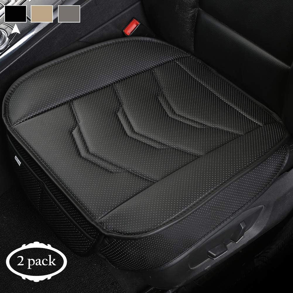 2 Pack Front Car Seat Bottom Covers Pad Black N72373