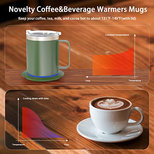 12oz Self Heating Stainless Steel Coffee Mug L72183