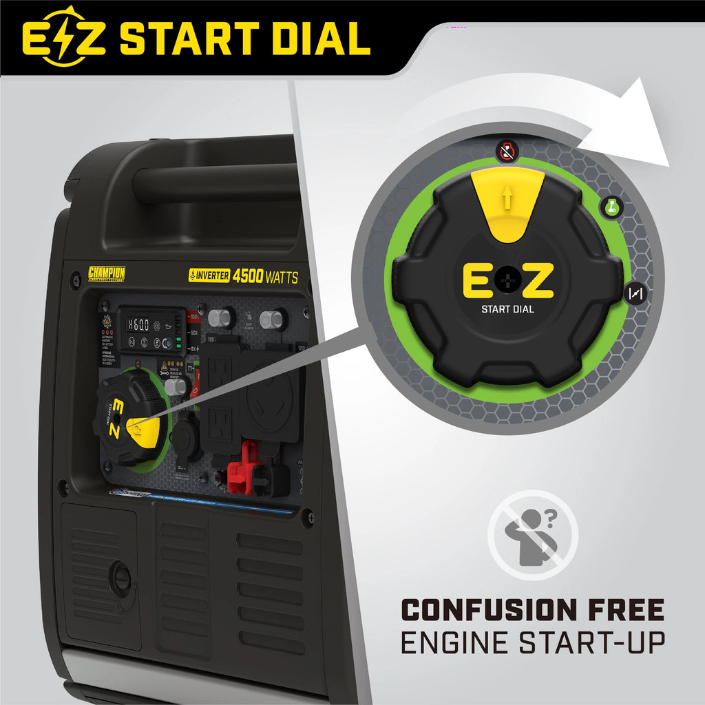 4500-Watt Wireless Remote Start Inverter Generator with CO Shield O92872