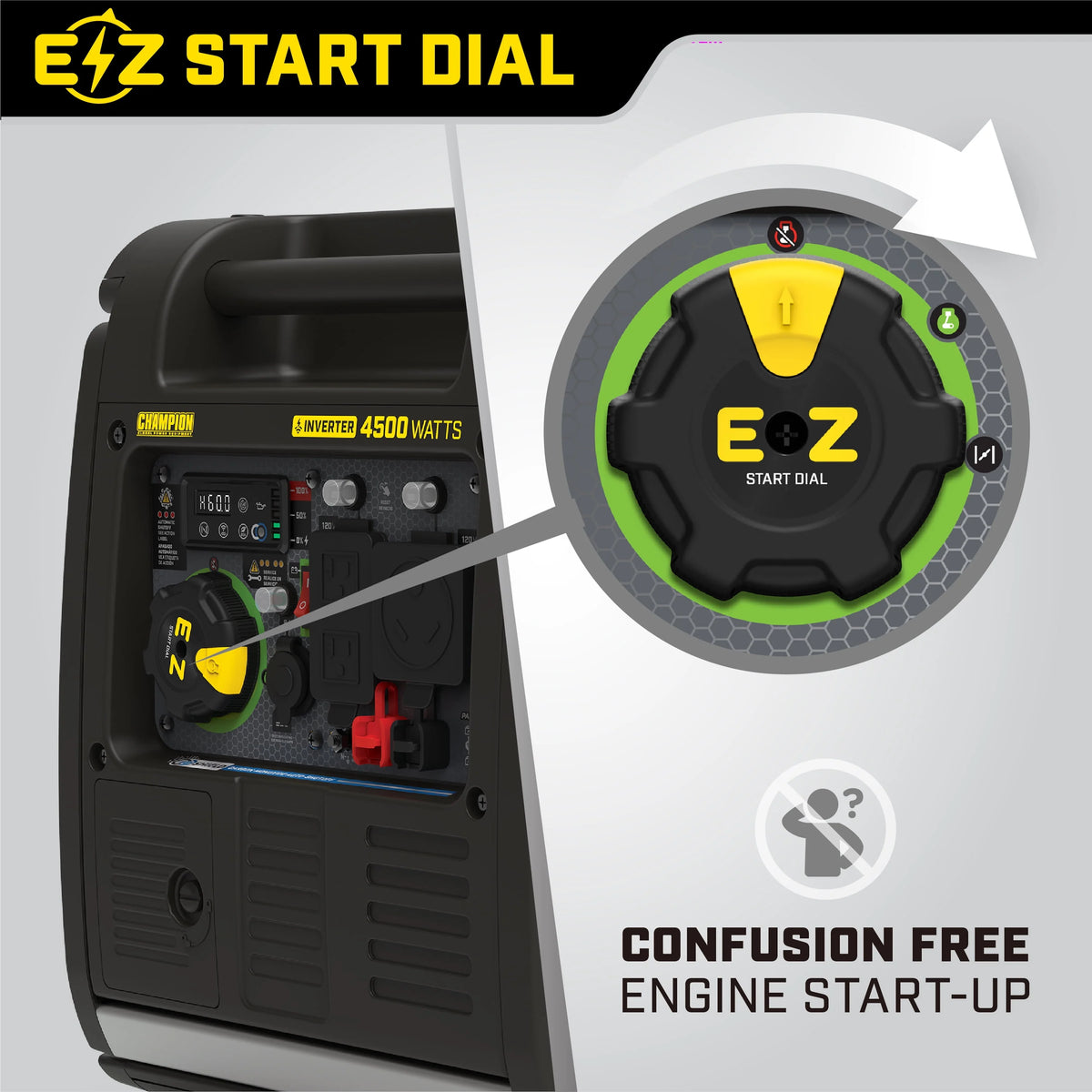 4500-Watt Wireless Remote Start Inverter Generator with CO Shield O92872