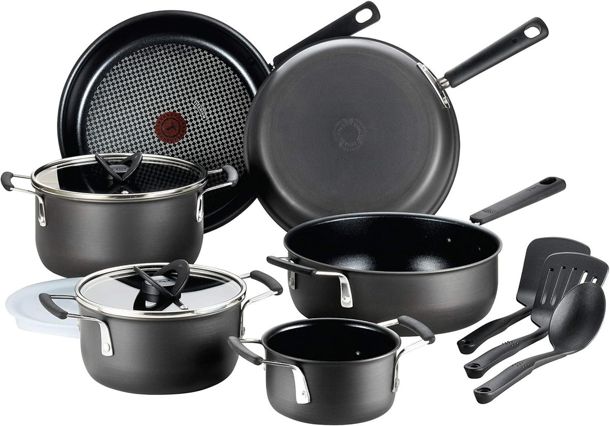 12-Piece Nonstick Black Cookware Set N57925