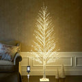 6FT 810 LED Lighted Twig White Alpine Tree G640