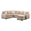 Taupe Corner Sectional with Right Facing Chaise E5918