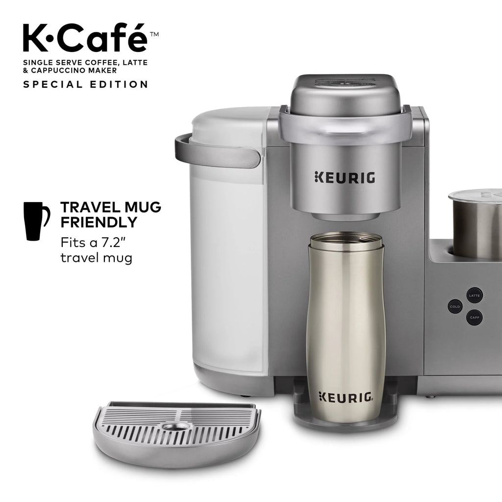 Single Serve K-Cup Pod Coffee, Latte and Cappuccino Maker, Nickel H469