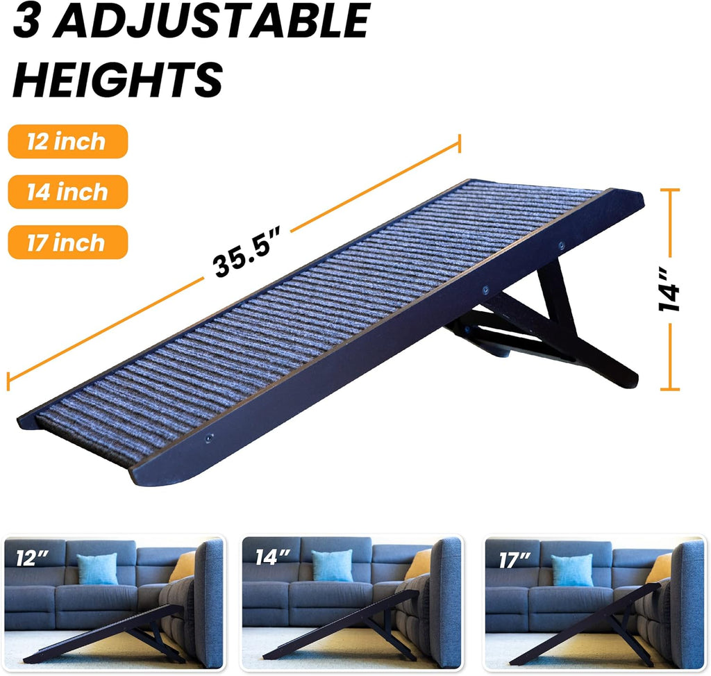 Folding Dog Ramp for Bed or Couch V9010