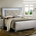 Queen Size Leatherette Tufted Bed with LED Q261