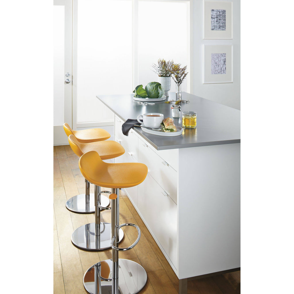 Black Leo Swivel Stool with Adjustable Base N56244