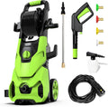 Green Electric Pressure Washer 3500PSI 1.85 GPM with Hose Reel K649