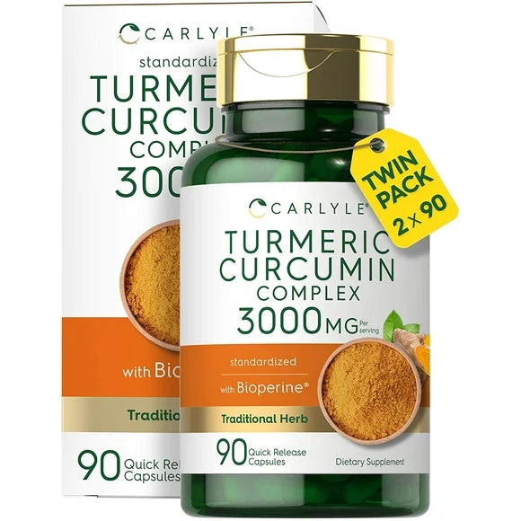 Turmeric Curcumin Complex 3000mg 180 Capsules T196529