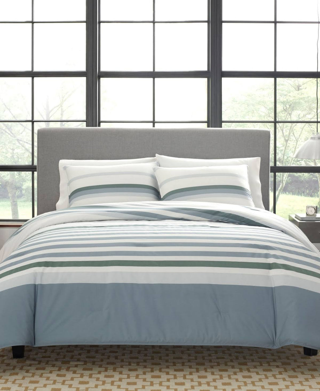 Grey Twin Duvet Cover Set S950