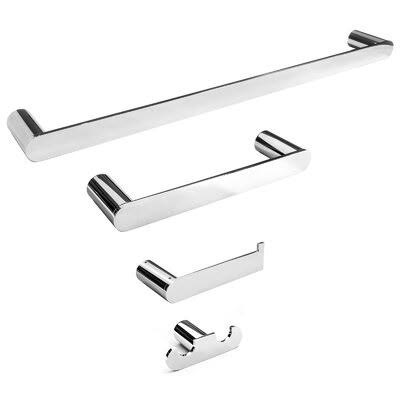 4 Piece Solid Stainless Steel Bathroom Hardware Set M6512