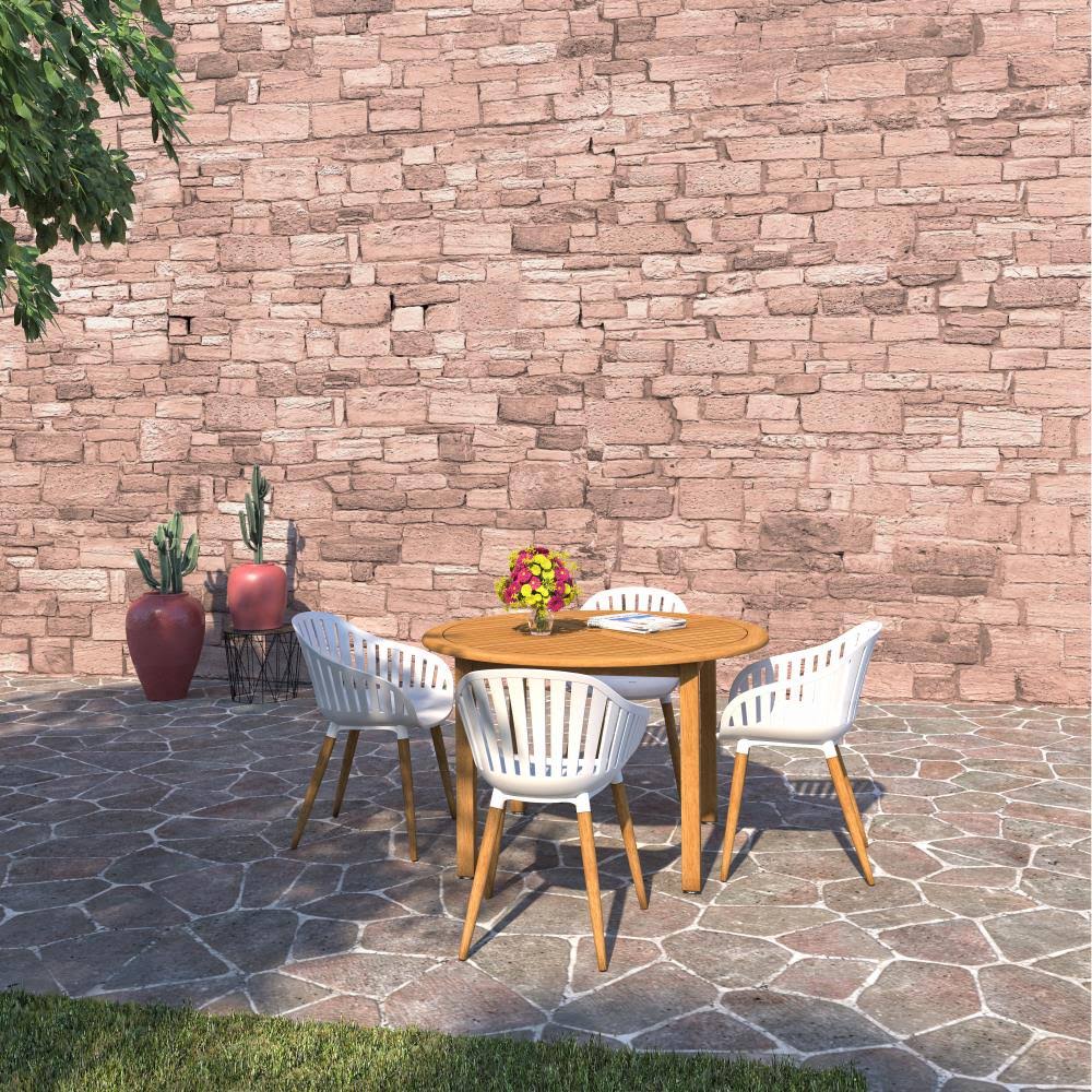 5-Piece Brown Frame Patio Set H976