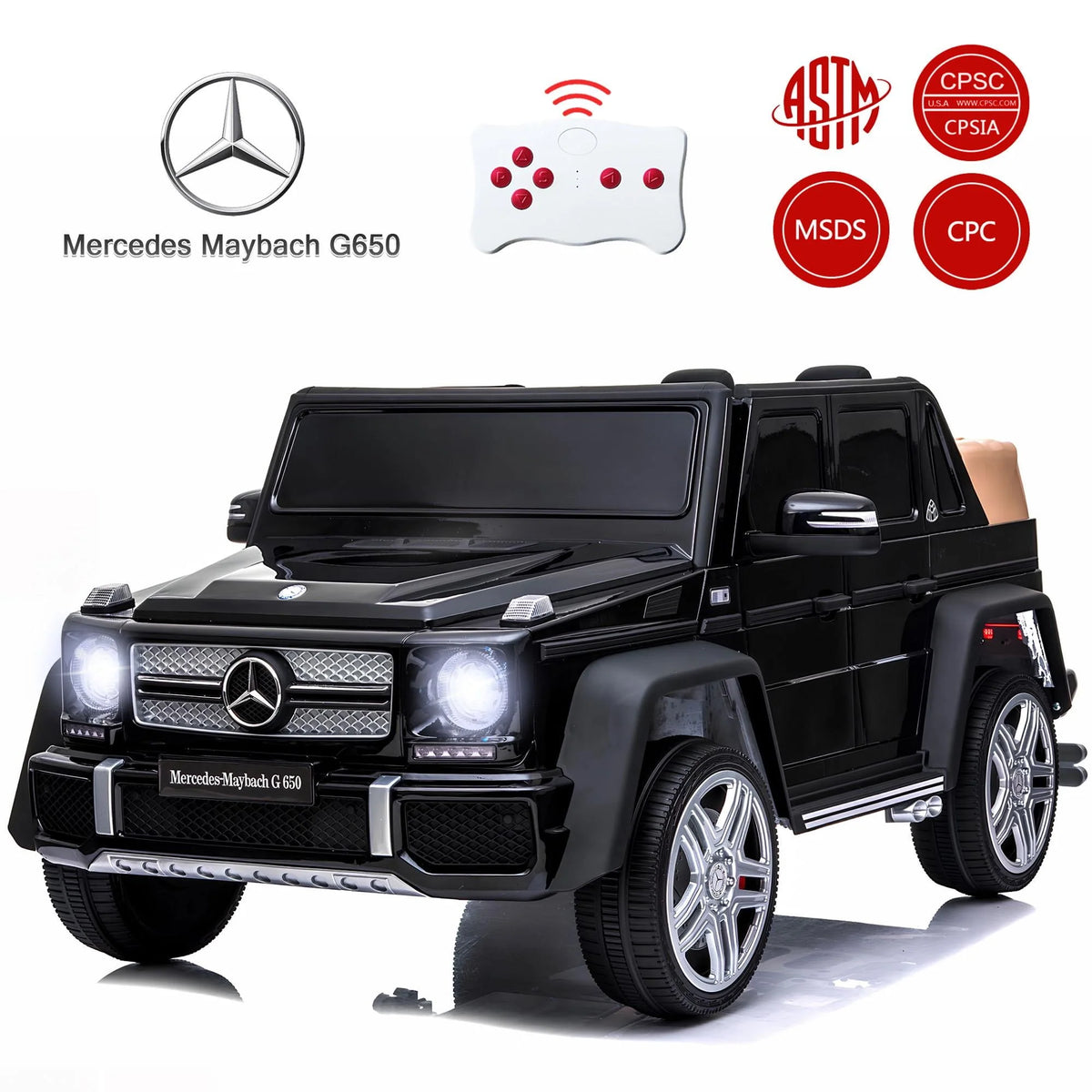 24V White Ride on Car with Remote Control N96060