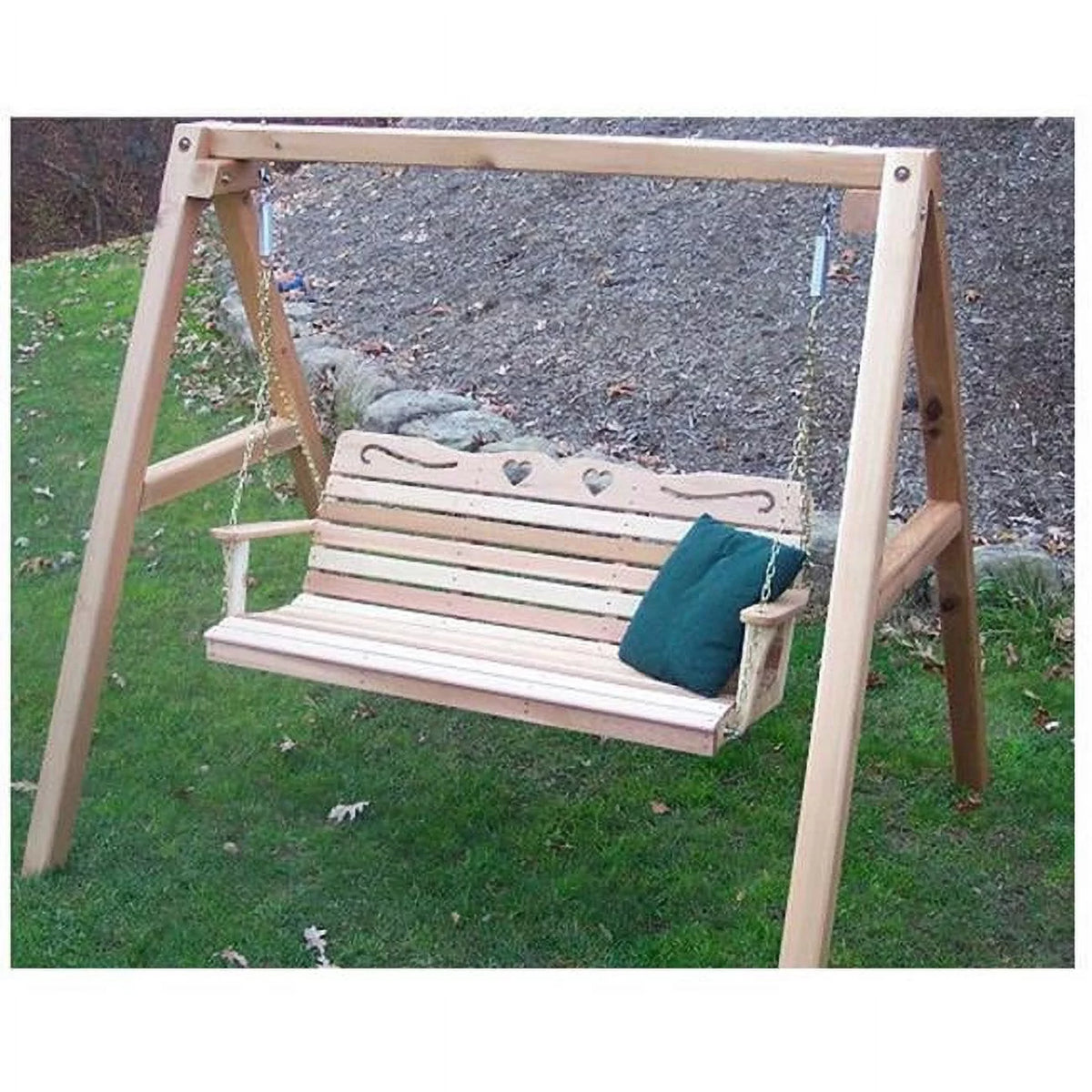 Cedar Porch Swing with Stand 6 ft. Q240920