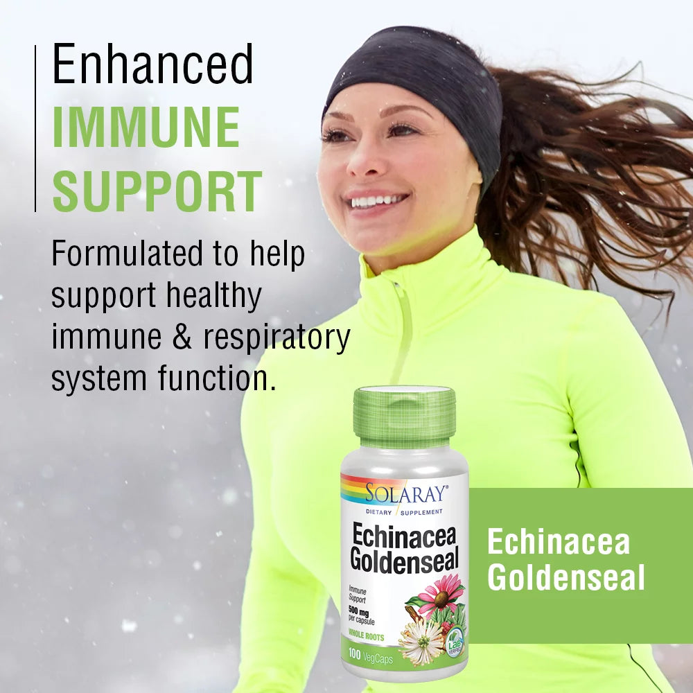 Echinacea Root & Goldenseal Root 500mg VegCaps P24021