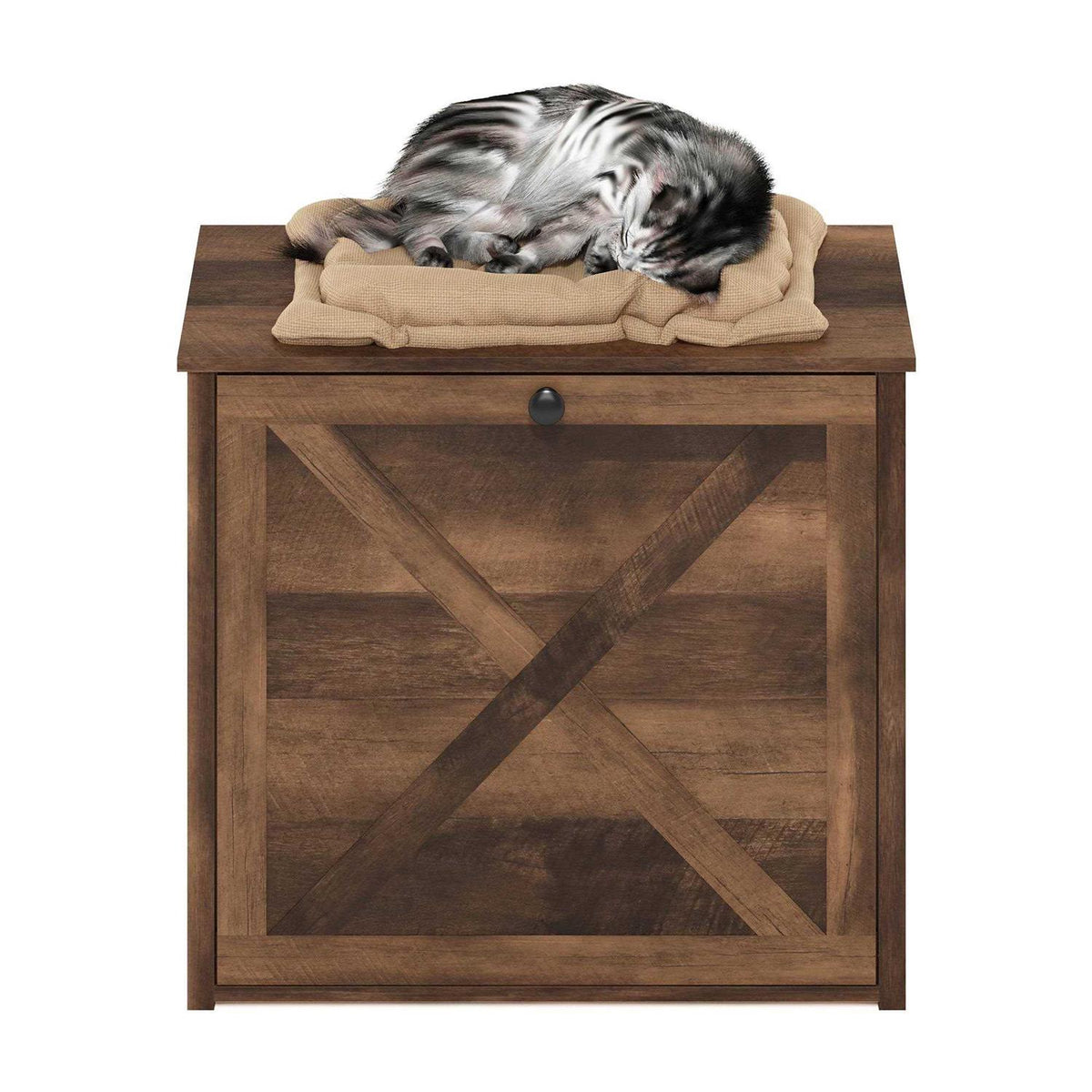 Small Cat Litter Box Enclosure with Single Door O3031