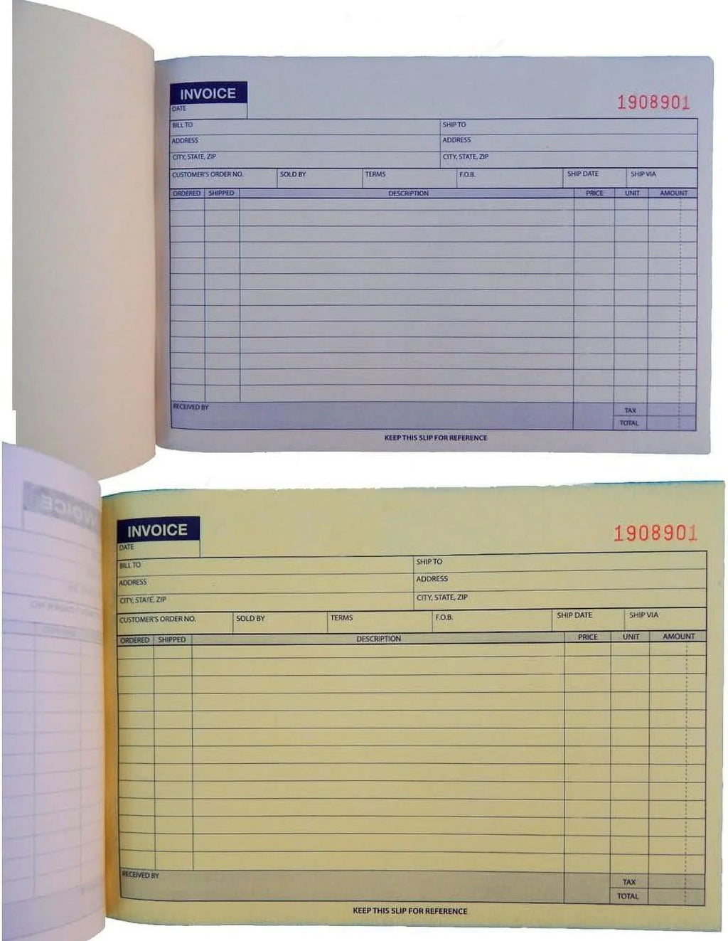 Carbonless Invoice Receipt Book 2 Part 50 Sets S710