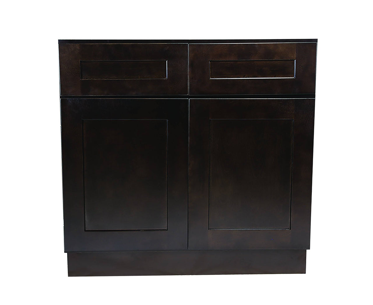 Espresso Shaker Kitchen Base Cabinet J215