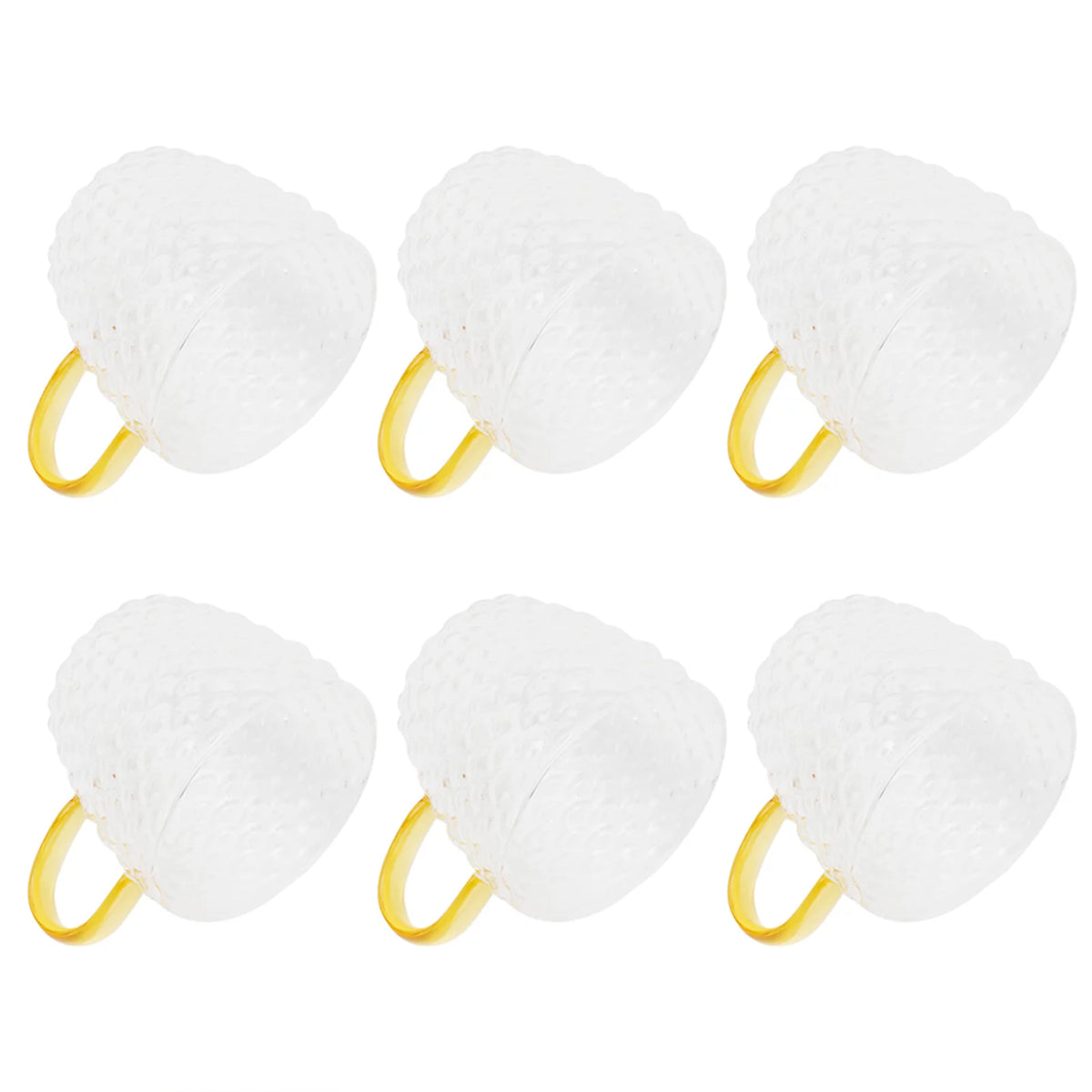 Heat Resistant Glass Cup with Handle 6Pcs Q555