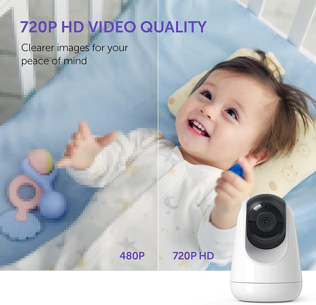 5 720P Video Baby Monitor with Pan-Tilt-Zoom Camera H17076