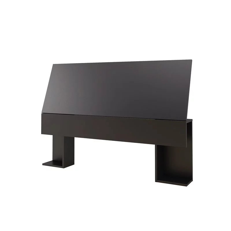 Modern Engineered Wood 4 Piece Full Size Bedroom Set in Black V582723