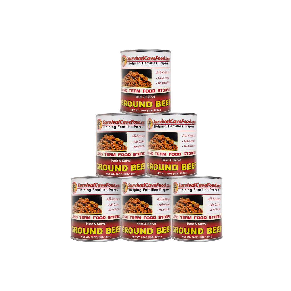 Canned Ground Beef 28 oz 12 cans T3571