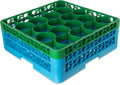 Green Glass Rack with 2 Integrated Extenders 20 Compartment W7344