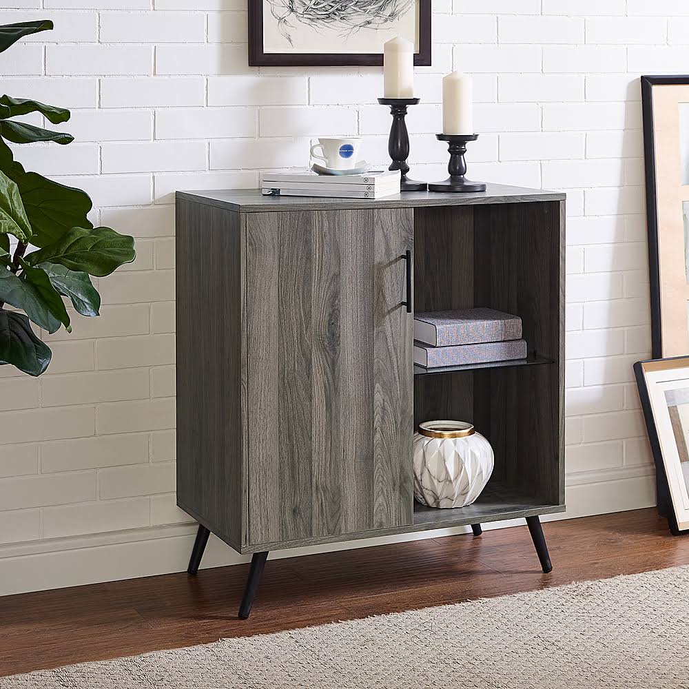 Slate Gray 1-Door Accent Cabinet G82324