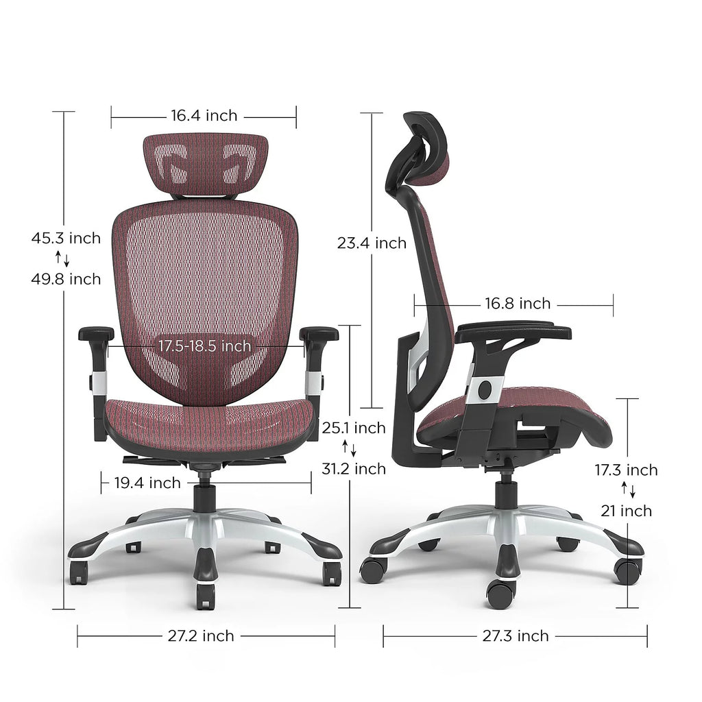 Mesh Task Chair Red L1853
