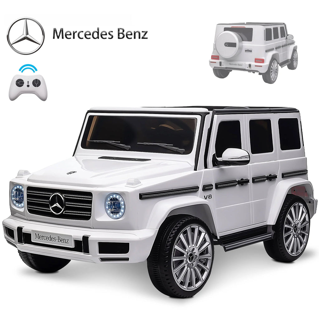 24V White Ride on Car with Remote Control N96060