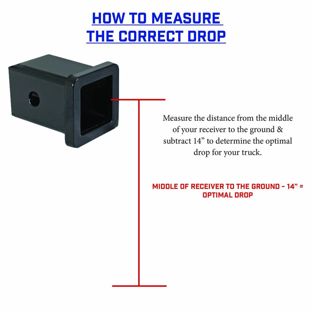 Adjustable 17.5" Drop Hitch with Dual-Ball, Pintle Lock, Stabilizer Kit for 2" Receiver L8975