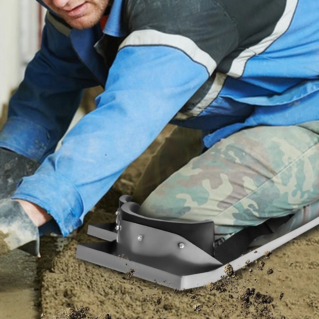 1 Pair Stainless Steel Moving Sliders with Concrete Knee Pads & Board Straps 28*8in O738
