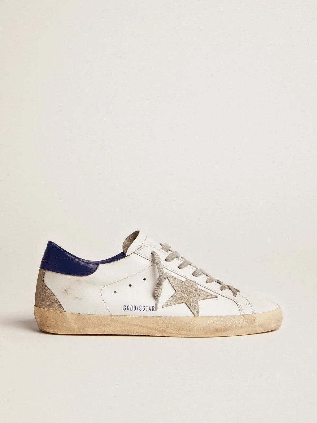 Sneakers with Blue Suede Heel Tab P725549