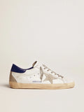 Sneakers with Blue Suede Heel Tab P725549
