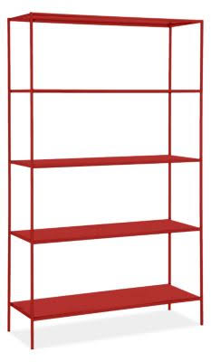 Scarlet Red Slim Bookcase D154638