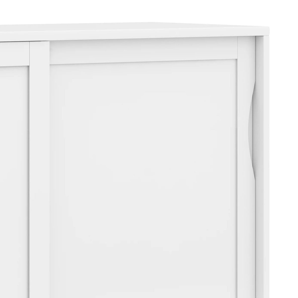 White Solid Hardwood Storage Cabinet W56460