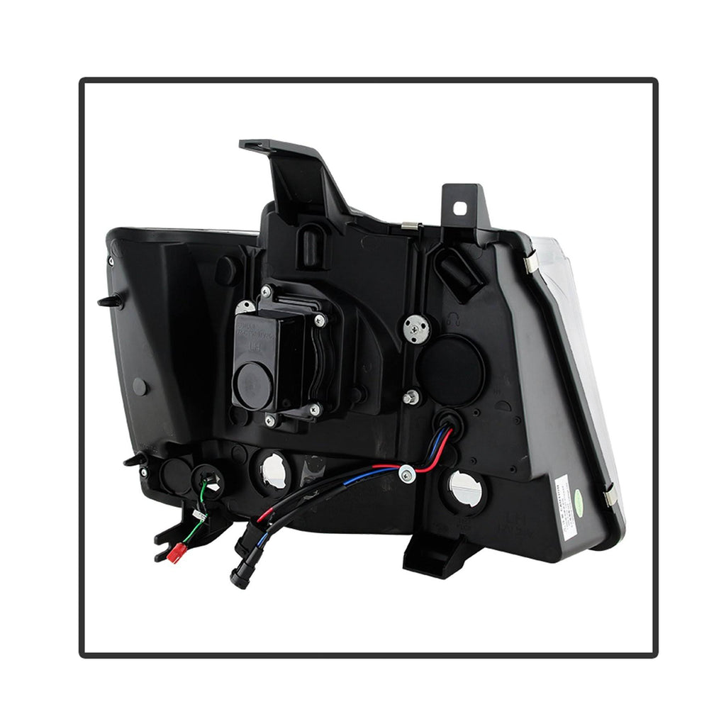 Black DRL LED Projector Headlights Y748