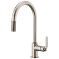 Stainless Steel Pull-Down Faucet with Arc Spout and Industrial Handle K77072