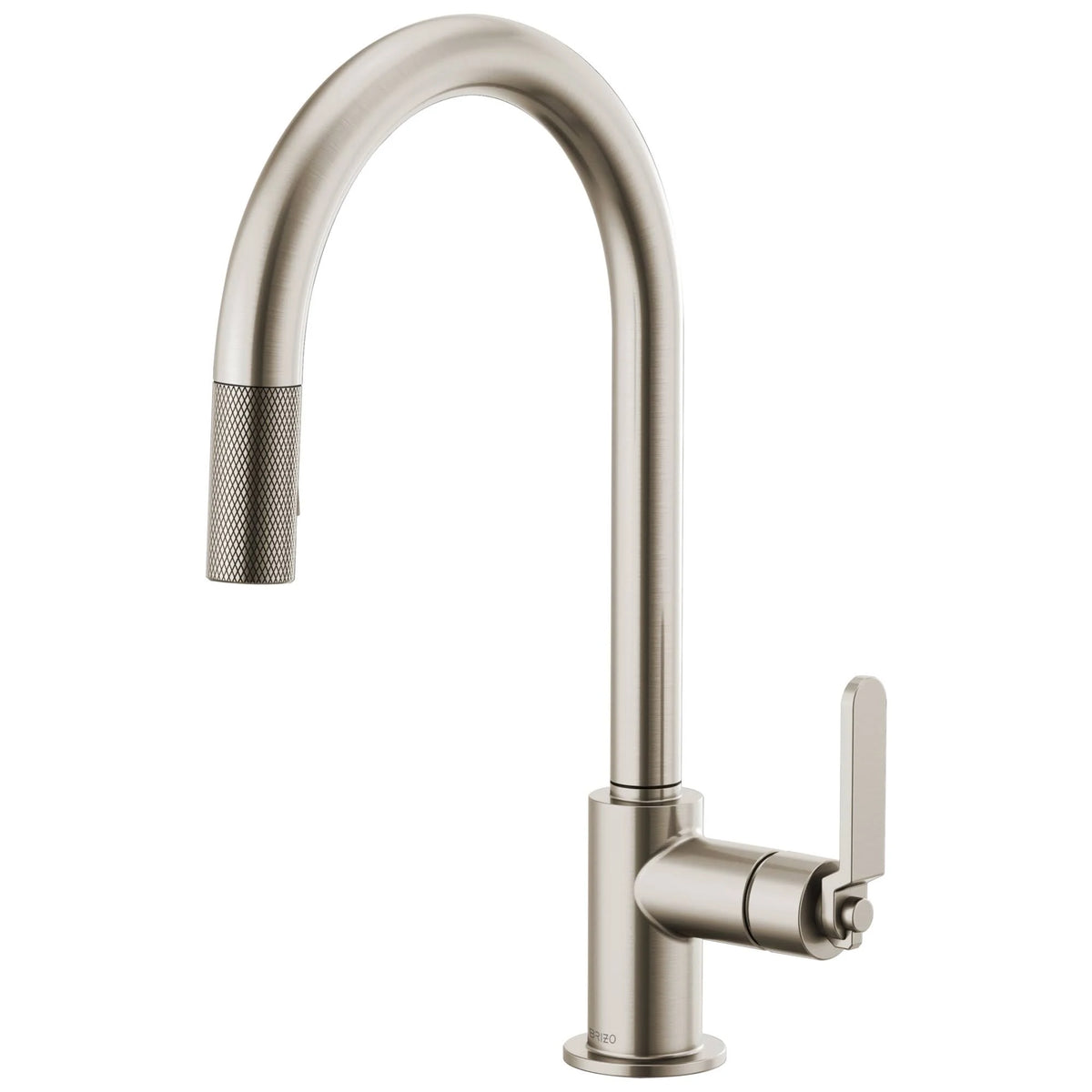 Stainless Steel Pull-Down Faucet with Arc Spout and Industrial Handle K77072