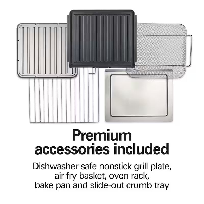 6-Slice Stainless Steel Air Fry Oven with Grill G650338