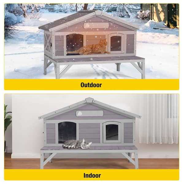 Wooden Cat House N401295
