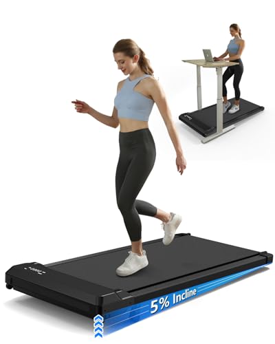 3-in-1 Walking Pad with Incline, 2.5 HP Under Desk Treadmill, 265 LBS Compact Treadmill with LED Display D121766