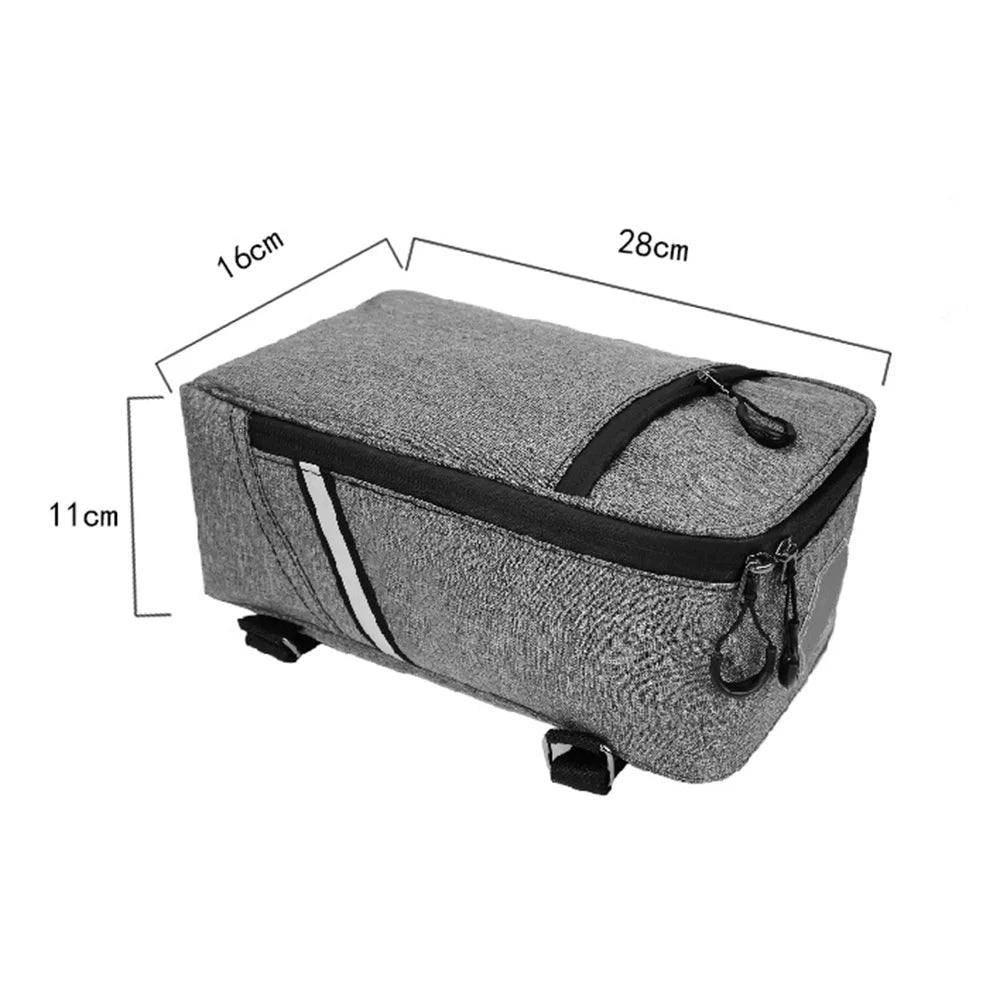 5L Water-resistant Canvas Bike Rear Seat Bag Z928