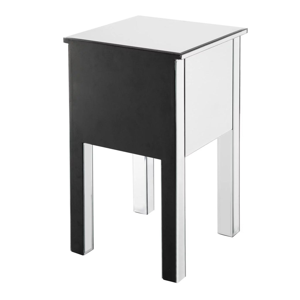 Mirrored Nightstand Bedside Table K452