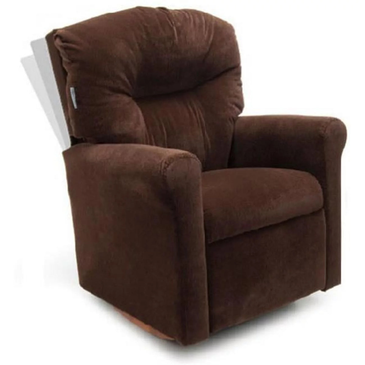 Chocolate Micro Suede Rocker Recliner I16082