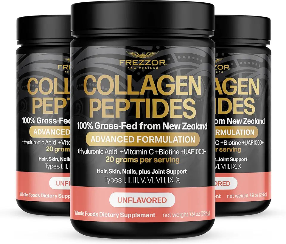 Collagen Peptides Powder Unflavored 675g 3 Jars F60020