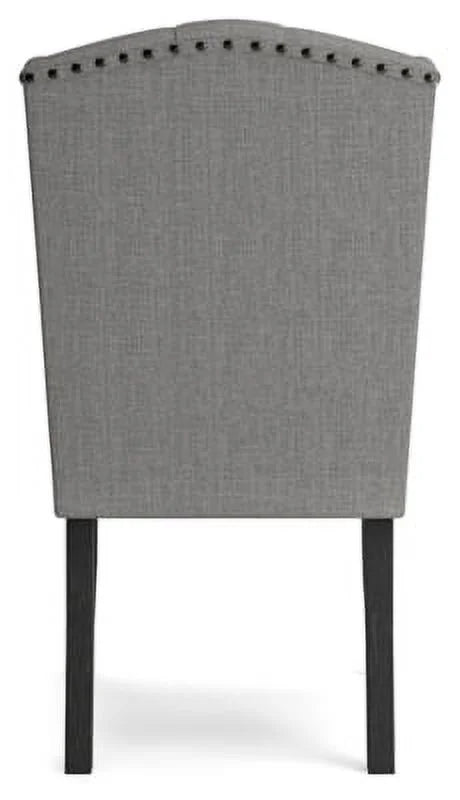 Gray Tufted Upholstered Dining Side Chair, 2 Count I9876