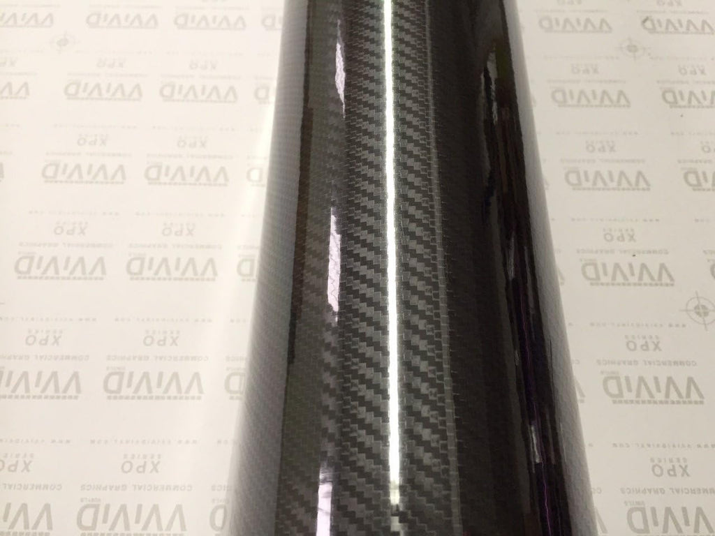 High Gloss Black Carbon Fiber Vinyl Car Wrap Film (2.75ft x 5ft) Pack of 2 M431989